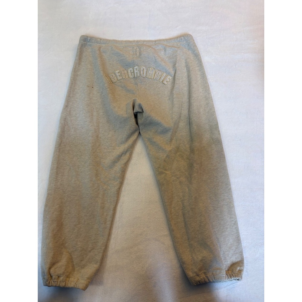 Abercrombie & Fitch Womens Gray 1892 Logo Sweatpants Joggers Large Vintage Style - Picture 8 of 9